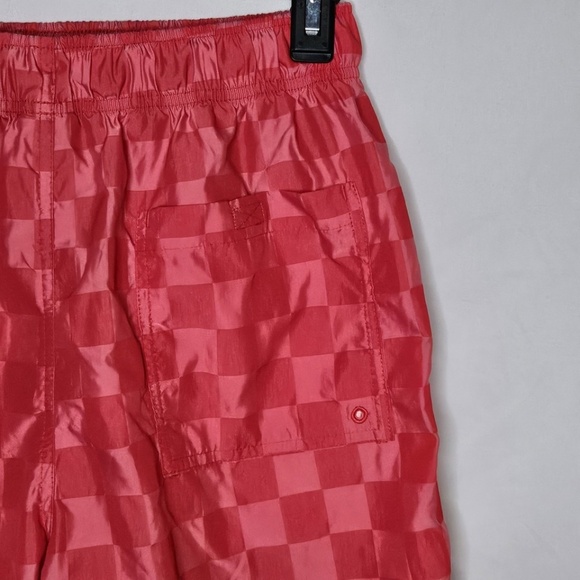 Men Nike FN3098 Club Flow Shorts University Red Drawstring Pockets Check Nylon M - Picture 6 of 9
